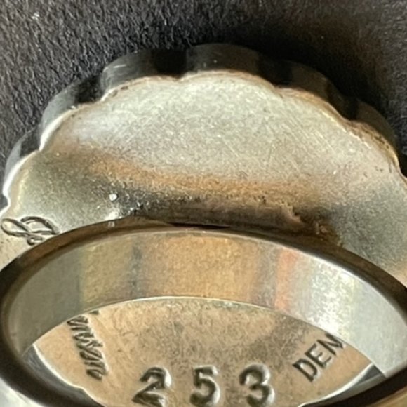 Mid-Century JORGEN JENSEN #253 PEWTER RING (Denmark) 1970’s MCM Scandinavian - Picture 8 of 11